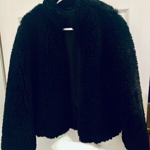 Zara Black Teddy Jacket